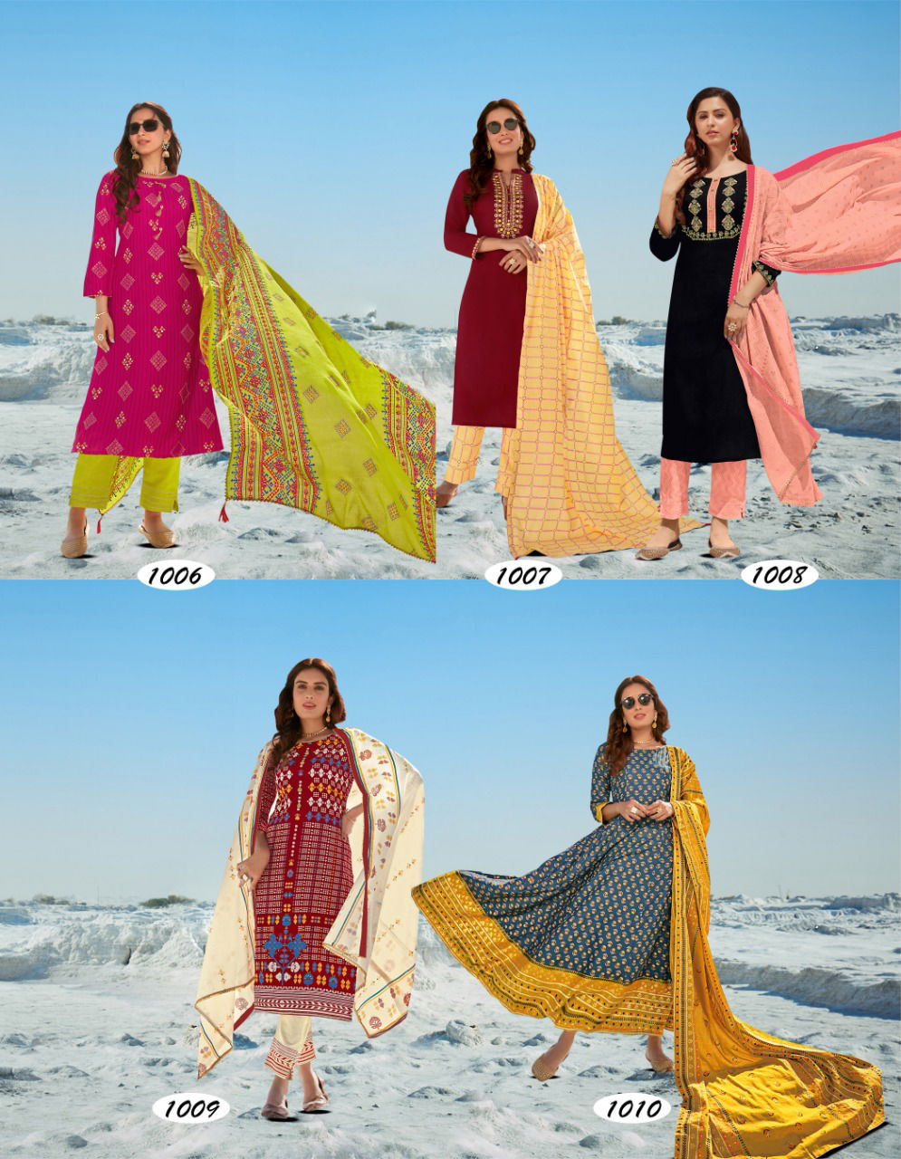 Dupatta House 1 Latest Fancy Designer Ethnic Wear Heavy rayon Embroidery Work Ready Made Salwar Suit Collection

